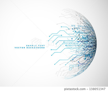 abstract circuit board global network technology background 138051347