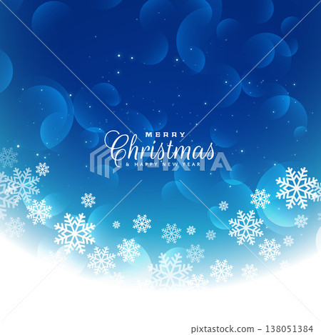 blue christmas background with snowflakes blue christmas background with snowflakes 138051384
