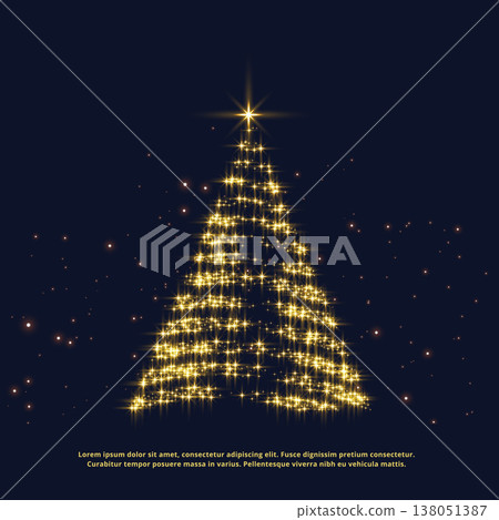 creative christmas glitter tree design with shiny effect creative christmas glitter tree design with shiny effect 138051387