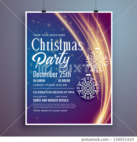 christmas party event invitation template design flyer christmas party event invitation template design flyer 138051420