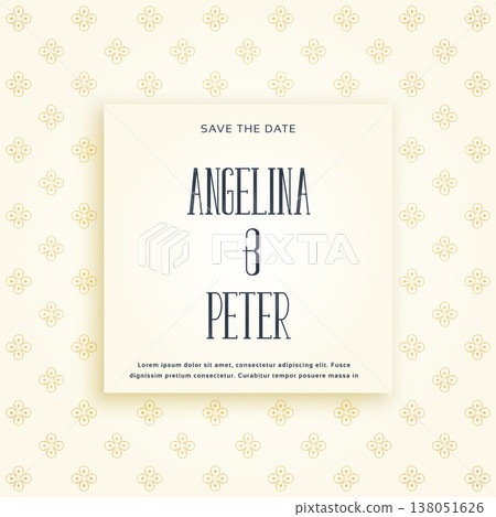 beautiful wedding invitation card template beautiful wedding invitation card template 138051626