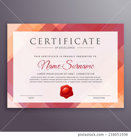 abstract certificate template design vector abstract certificate template design vector 138051936
