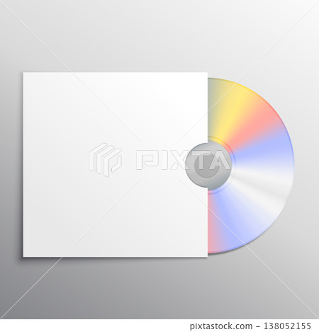 cd and cover black mockup template design 138052155