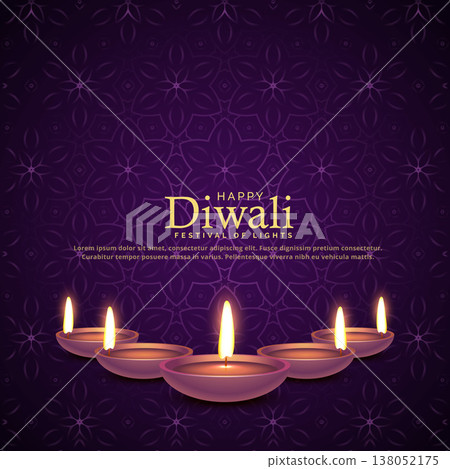 burning diya illustration for diwali festival celebration burning diya illustration for diwali festival celebration 138052175