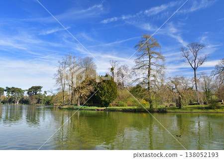 View of Lake Inferieur and the Bois de Boulogne from the shore, Paris, March 17, 2026. View of Lake Inferieur and the Bois de Boulogne from the shore, Paris, March 17, 2026. 138052193