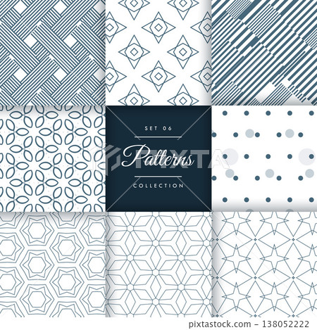 minimal style patterns pack set in different shapes 138052222
