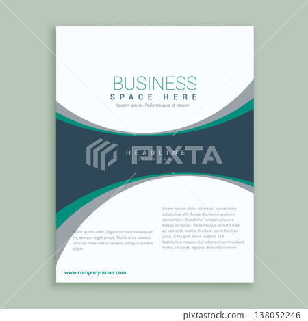 elegant magazine cover page or brochure design template elegant magazine cover page or brochure design template 138052246