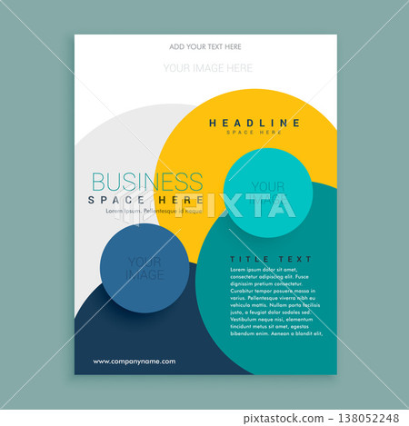 colorful circle brochure design template design colorful circle brochure design template design 138052248