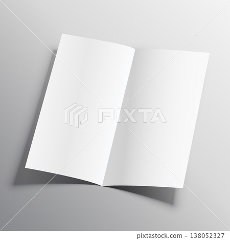 bi-fold paper mockup vector design template 138052327