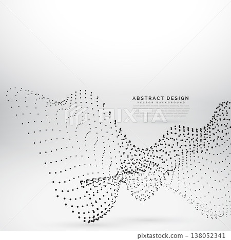 particle black dots wave vector background 138052341