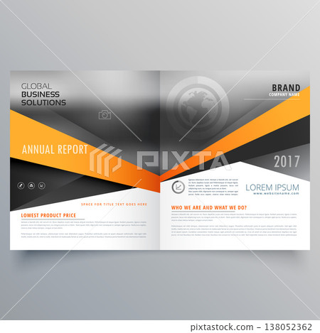 abstract bifold business template design with space for your image abstract bifold business template design with space for your image 138052362