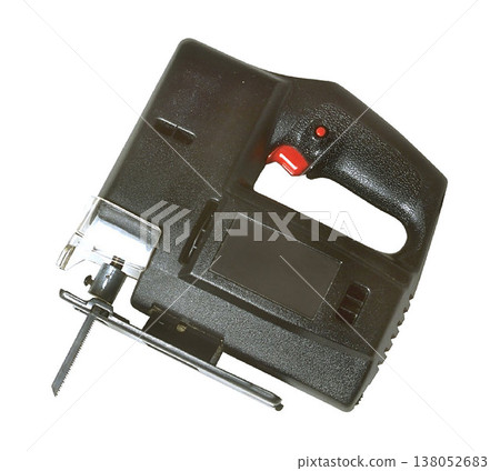 Electric Jigsaw isolated on a white background Electric Jigsaw isolated on a white background 138052683