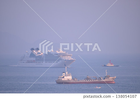 Early morning port call Early morning port call 138054107