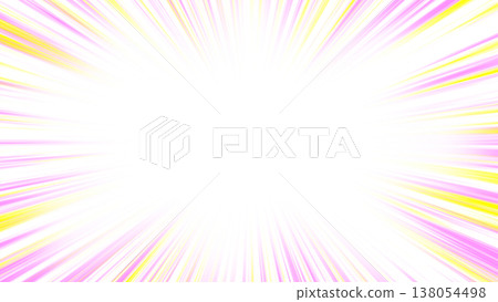 Pink and yellow converging lines - background material 138054498