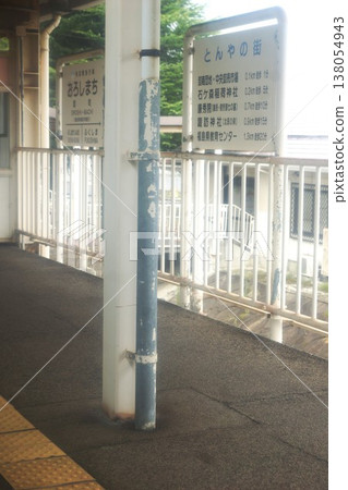 View from the train window on the Abukuma Express Line: Oroshimachi Station 138054943