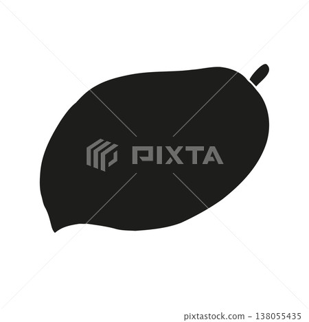 Vector hand drawn sketch doodle mango Vector hand drawn sketch doodle mango 138055435