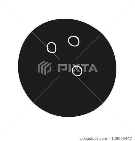 Vector hand drawn sketch doodle bowling ball Vector hand drawn sketch doodle bowling ball 138055447