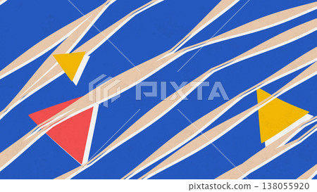 Abstract Composition Consisting Of Chaotically Scattered Geometric Elements Abstract Composition Consisting Of Chaotically Scattered Geometric Elements 138055920