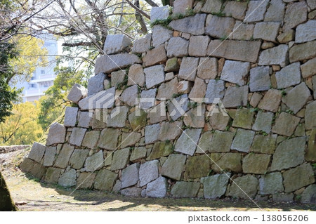 Ishigaki of Hiroshima Castle 138056206