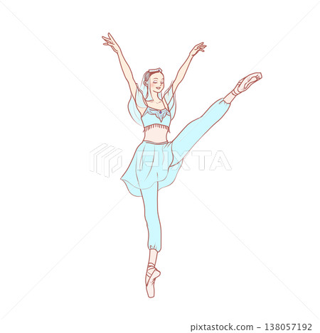 身著異域服飾的芭蕾舞者 138057192