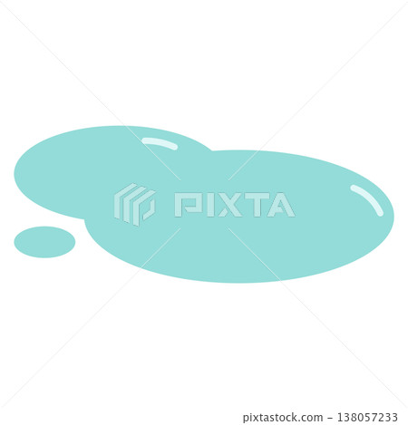 Simple puddle illustration for the rainy season | puddle, rain, rainy season, reflection Simple puddle illustration for the rainy season | puddle, rain, rainy season, reflection 138057233