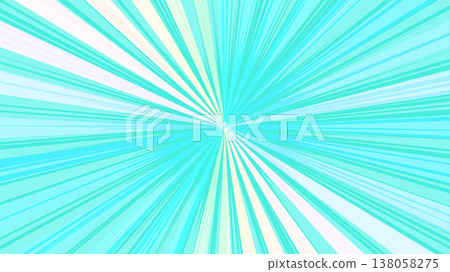 Vibrant cyan radial speed line background image Vibrant cyan radial speed line background image 138058275