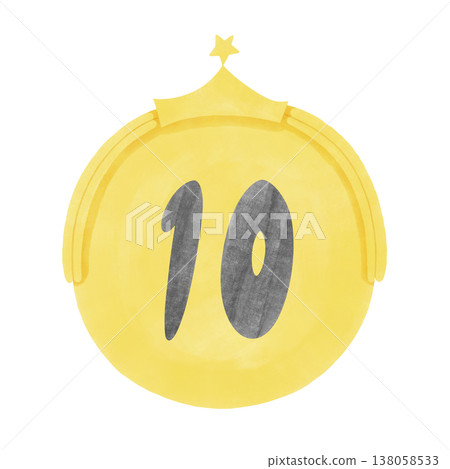金牌排名圖示（水彩風格） 138058533