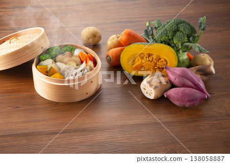 蒸蔬菜的圖片 138058887