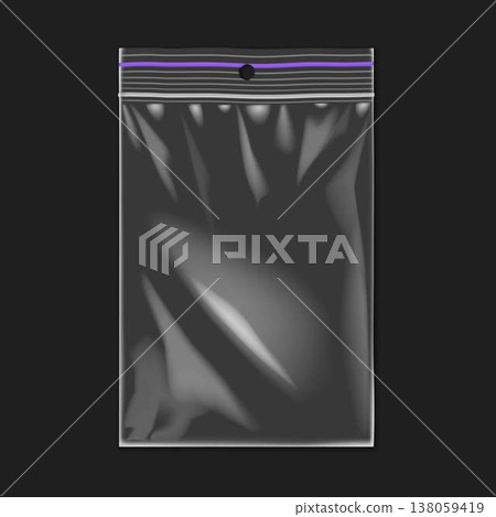 Transparent Plastic Bag with Zipper Transparent Plastic Bag with Zipper 138059419