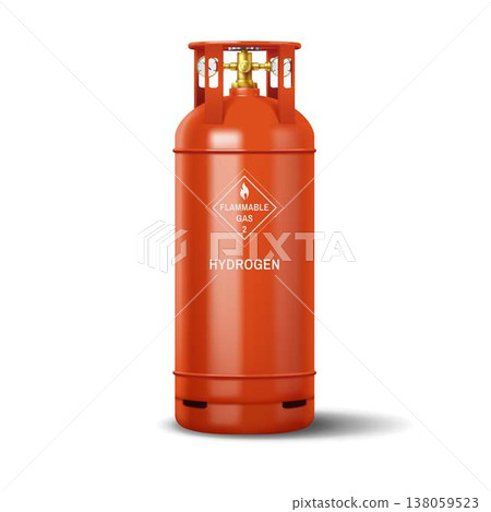 Hydrogen Gas Cylinder for Industrial Use 138059523