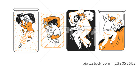 Cozy Sleeping Positions for Comfort Cozy Sleeping Positions for Comfort 138059592