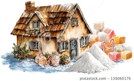 sweet dessert with cupcake 138060176