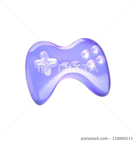 Purple Gaming Controller with Glossy Finish Purple Gaming Controller with Glossy Finish 138060213