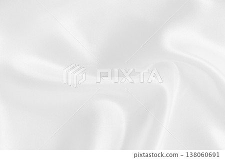 White fabric texture for background and design, beautiful pattern of silk or linen. 138060691