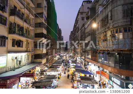 Night view of Mongkok Ladies' Market Night view of Mongkok Ladies' Market 138061200