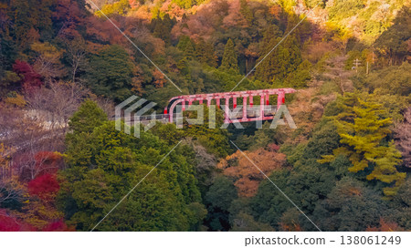 NOV 28 2025 Autumn Landscape at Hozukyo Gorge in Kyoto NOV 28 2025 Autumn Landscape at Hozukyo Gorge in Kyoto 138061249