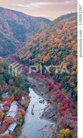 NOV 28 2025 Scenic River Gorge of Rankyo in Kyoto NOV 28 2025 Scenic River Gorge of Rankyo in Kyoto 138061267
