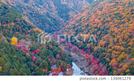 NOV 28 2025 Hozugawa River Rankyo Gorge Autumn Kyoto Japan 138061279