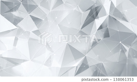 3D polygon and wireframe geometric background materials 138061353