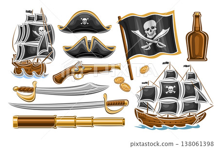 Vector set for Pirates 138061398