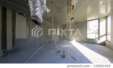 Vacant tenant space after interior demolition; exposed concrete; semi-skeleton. Vacant tenant space after interior demolition; exposed concrete; semi-skeleton. 138061458