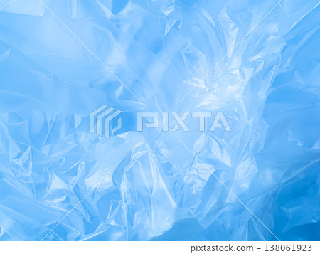 Blue Plastic wrinkle Bag Film Glossy Cumpled Overlay Package Background Rough Wrap Material Pack Reflection Texture Floor Packaging Retail Grain Pollution Trash, surface wrinkled Foil Polyethylene. Blue Plastic wrinkle Bag Film Glossy Cumpled Overlay Package Background Rough Wrap Material Pack Reflection Texture Floor Packaging Retail Grain Pollution Trash, surface wrinkled Foil Polyethylene. 138061923