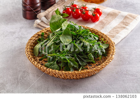 Green mix salad with arugula Green mix salad with arugula 138062103