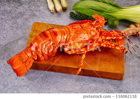 Luxury suisine - steamed red lobster 138062138