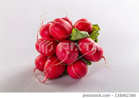 Ripe raw red radish heap Ripe raw red radish heap 138062166