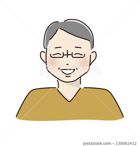 戴著眼鏡微笑的男人 138062412