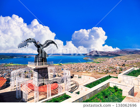 Condor Hill and the beautiful cityscape of Puno Condor Hill and the beautiful cityscape of Puno 138062696