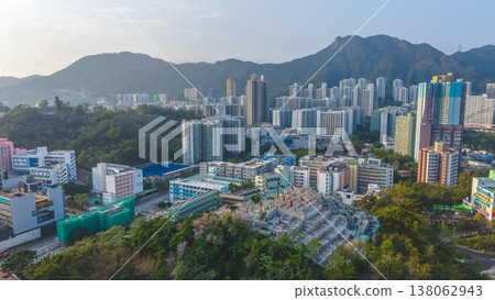 March 22 2026 a Wong Tai Sin District Skyline Hong Kong 138062943