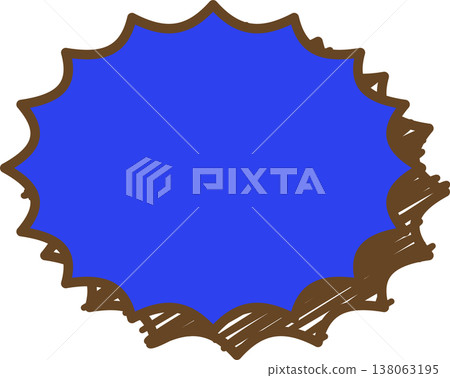 A single icon of a graffiti-style speech bubble - spiky A single icon of a graffiti-style speech bubble - spiky 138063195
