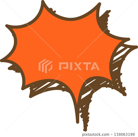 A single icon of a graffiti-style speech bubble - spiky A single icon of a graffiti-style speech bubble - spiky 138063199